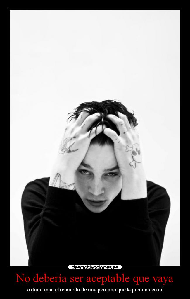 No debería ser aceptable que vaya -