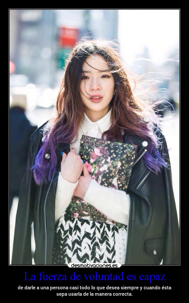La fuerza de voluntad es capaz -