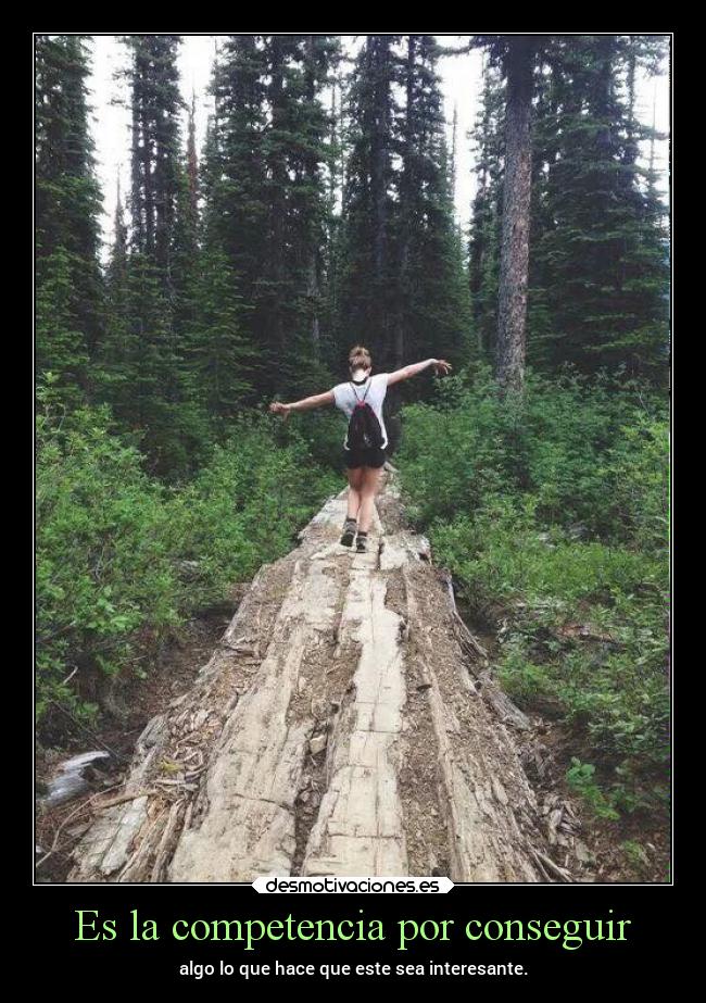Es la competencia por conseguir - algo lo que hace que este sea interesante.