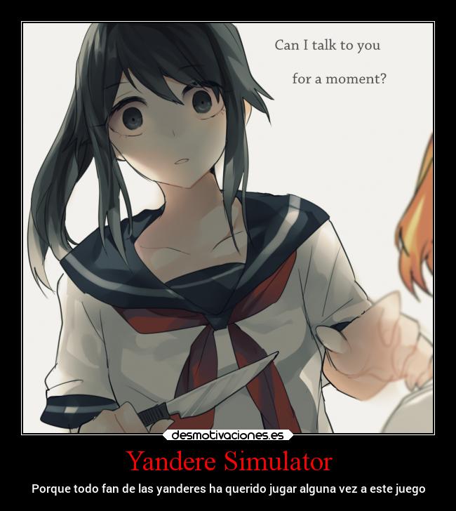 carteles videojuegos anime yandere personalidades gore sempai sangre desmotivaciones