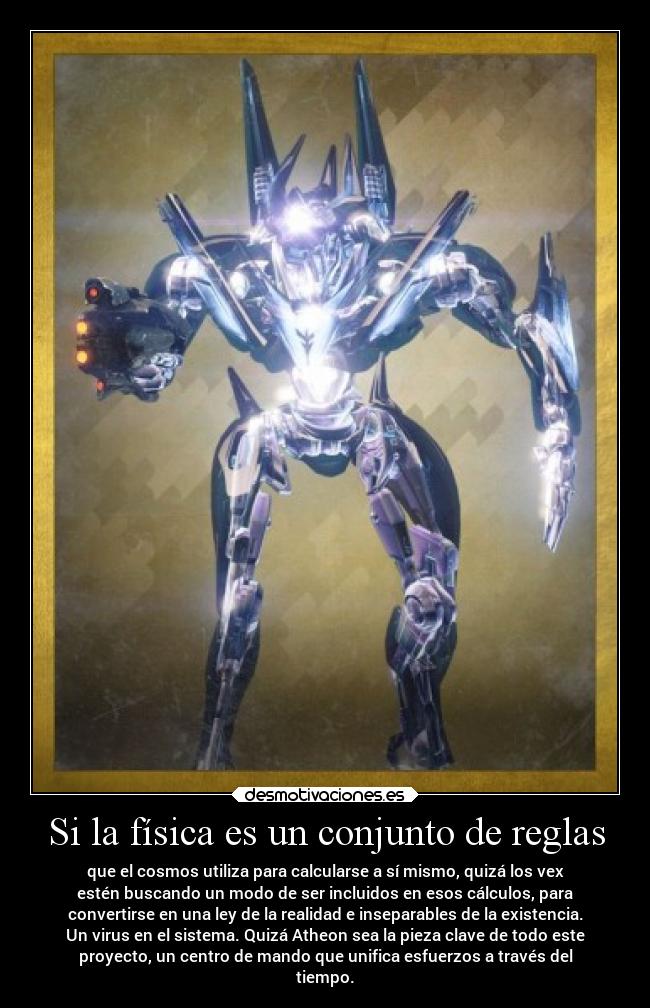 carteles videojuegos destiny lore grimore card atheon vaulofglass desmotivaciones