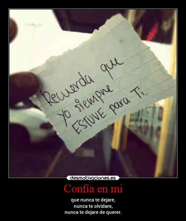ConfÃa en mi -