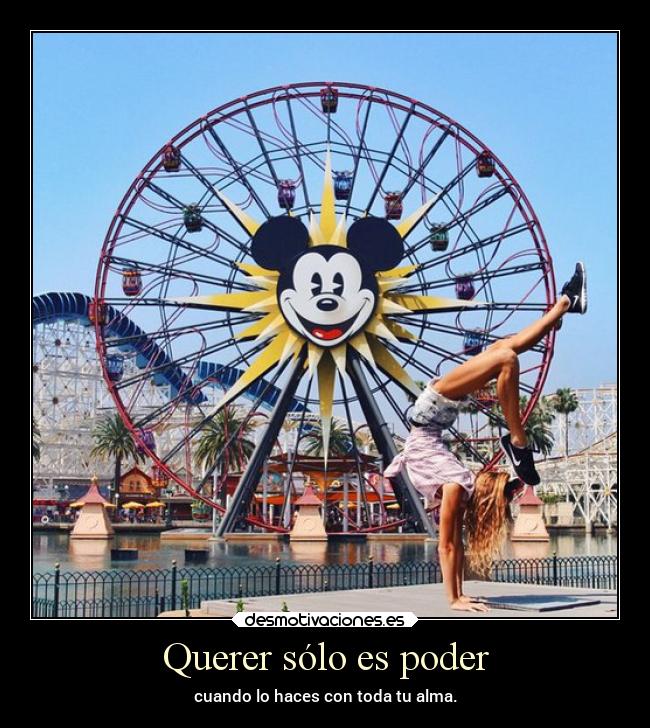 Querer sólo es poder -