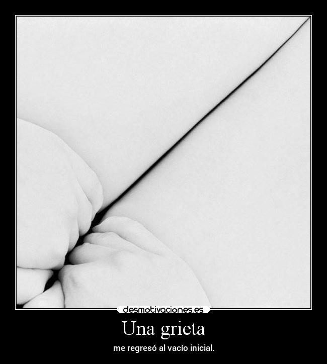 Una grieta -