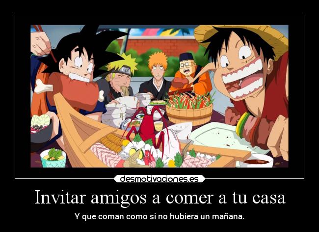 Invitar amigos a comer a tu casa -