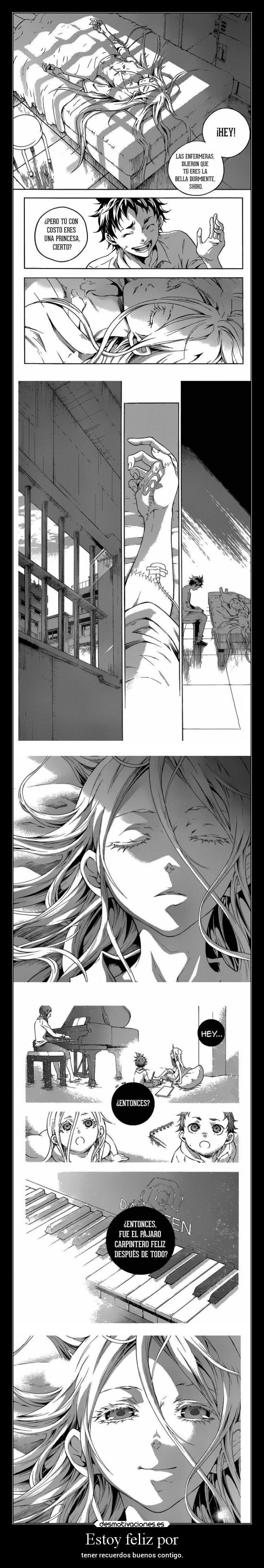 Estoy feliz por - tener recuerdos buenos contigo.