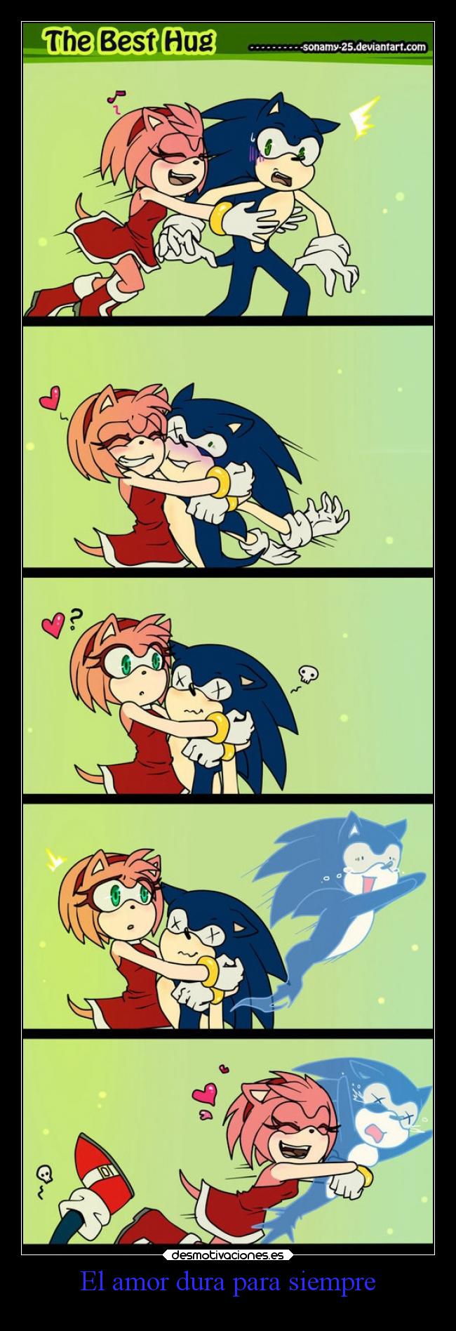 carteles amor humor graciosas risa amor sonic amy desmotivaciones