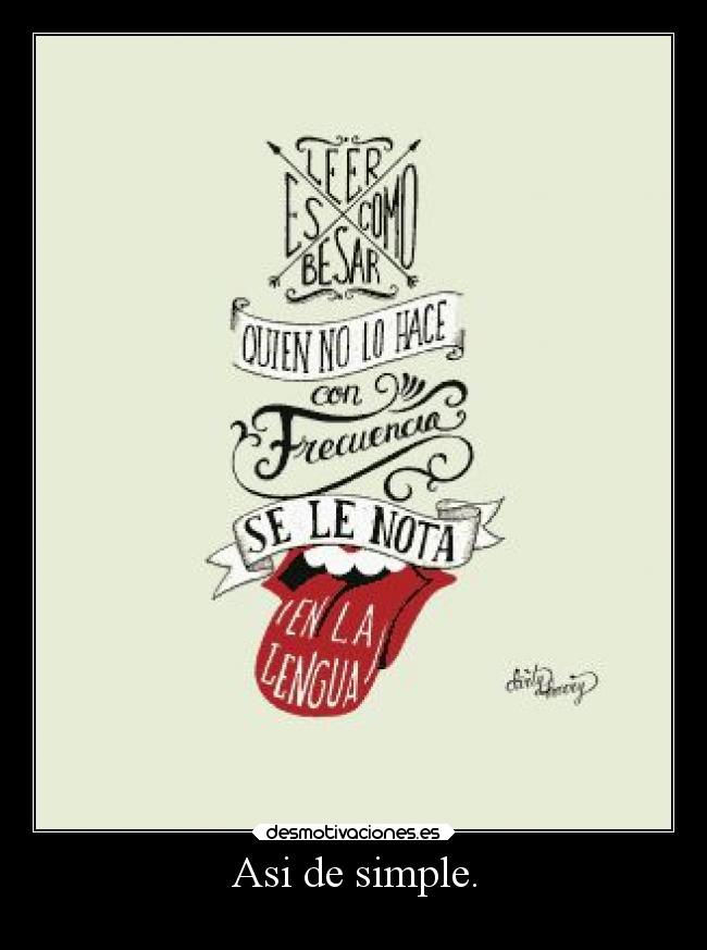 Asi de simple. -