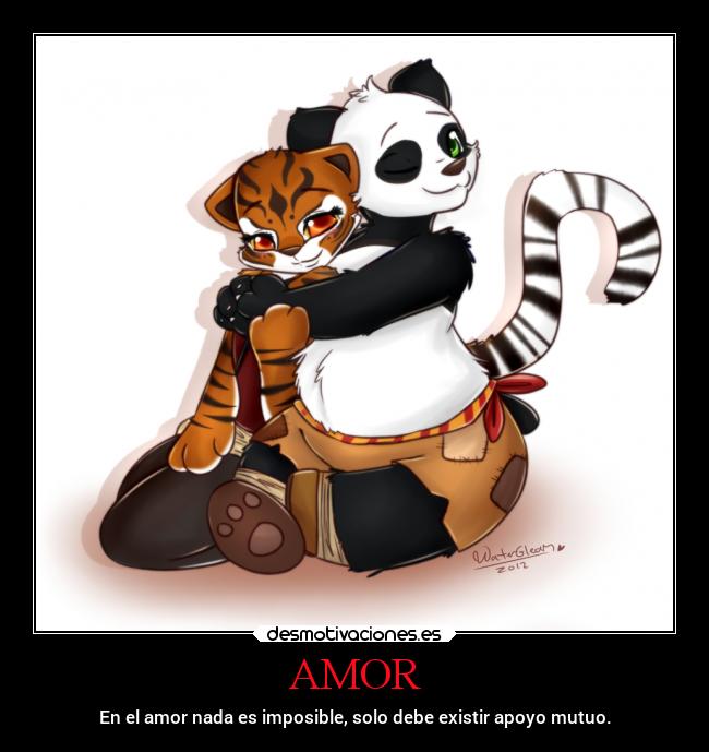 AMOR - En el amor nada es imposible, solo debe existir apoyo mutuo.
