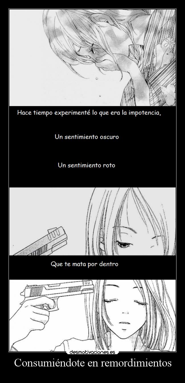 carteles anime blackbird impotencia desmotivaciones