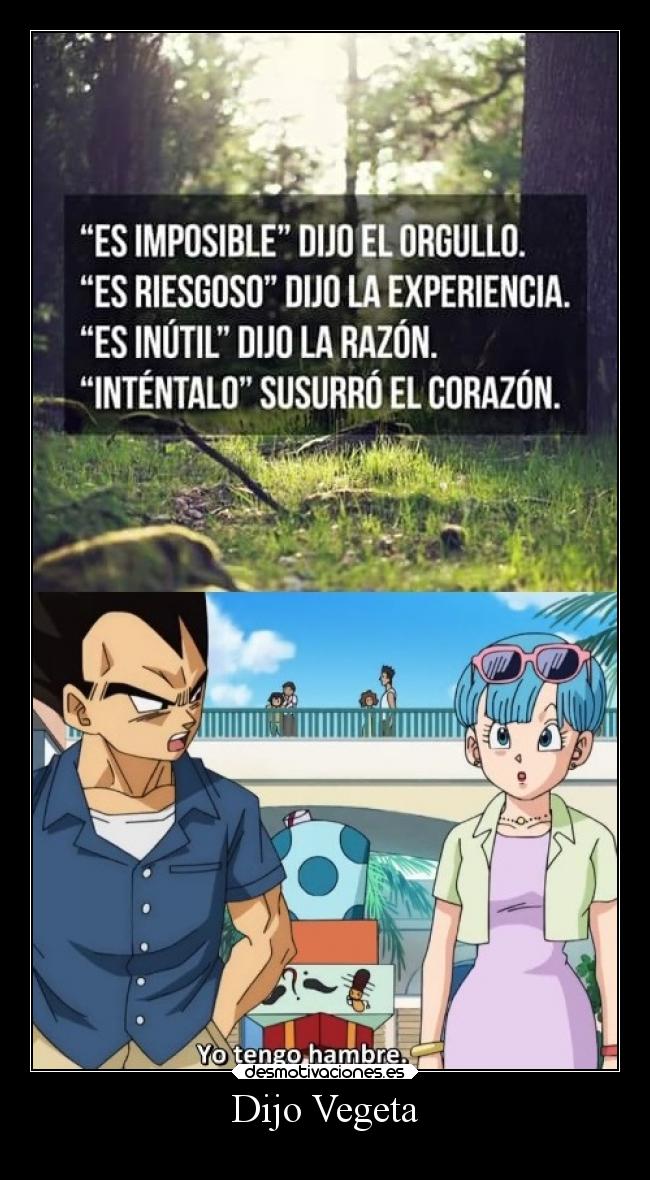 Dijo Vegeta - 