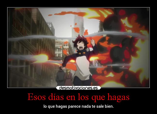 carteles anime harukaze gotian kekkai sensen desmotivaciones