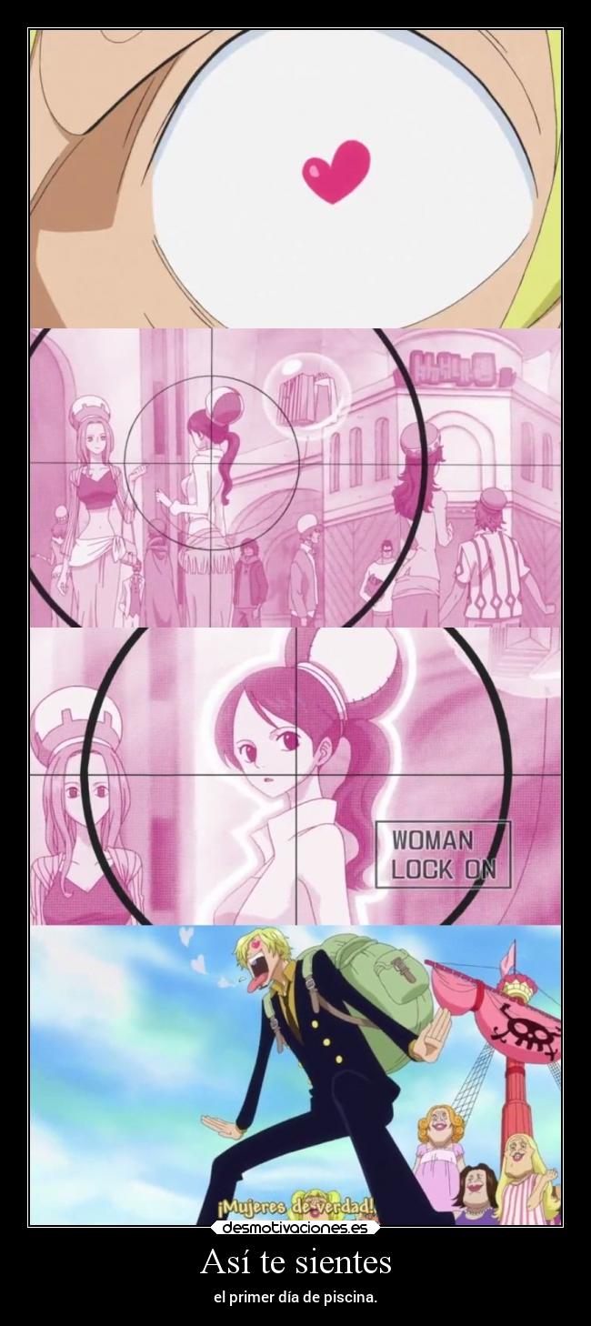Así te sientes - el primer día de piscina.