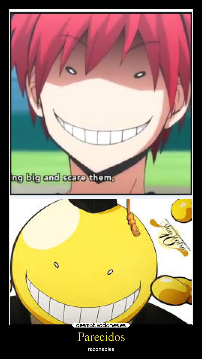 carteles anime lol korosensei akabanekarma karma sensei carasgraciosas desmotivaciones