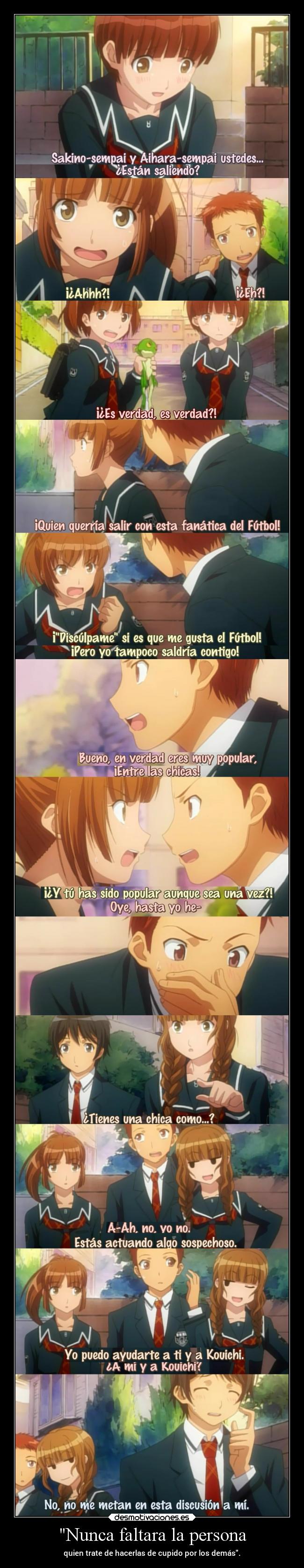 Nunca faltara la persona -