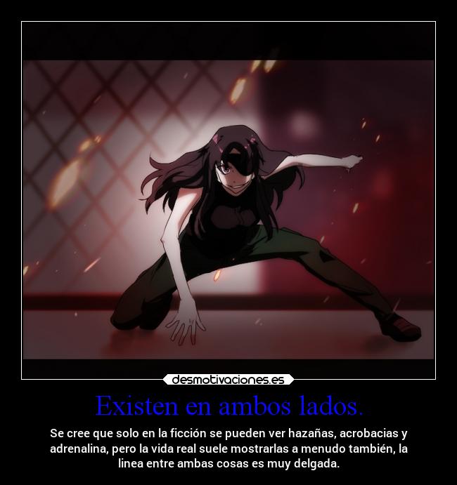 carteles anime sociedad mundo ambos lados ficcion realidad mirai nikki uryu minene projectd soyunidiotatm desmotivaciones