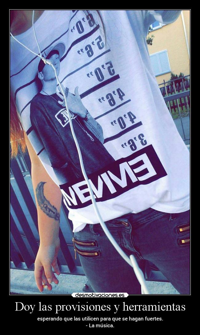 Doy las provisiones y herramientas - 