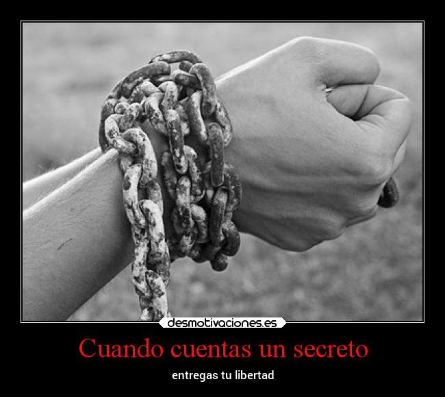 Cuando cuentas un secreto -