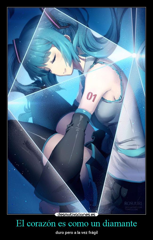 El corazón es como un diamante -