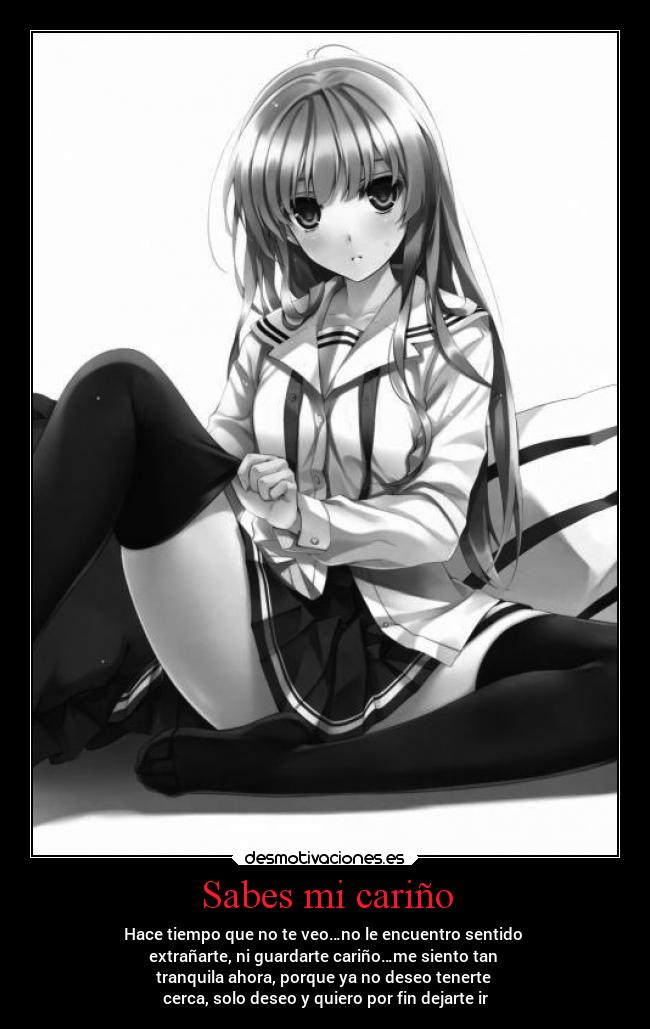 Sabes mi cariño -