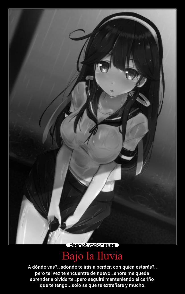 Bajo la lluvia -