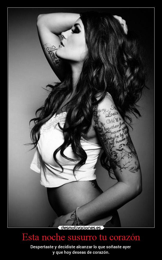 Esta noche susurro tu corazón -