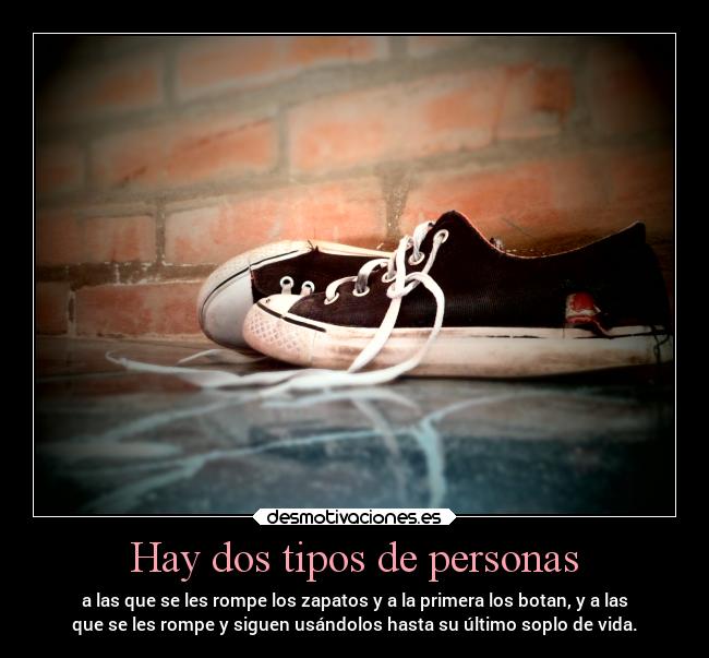 Hay dos tipos de personas -