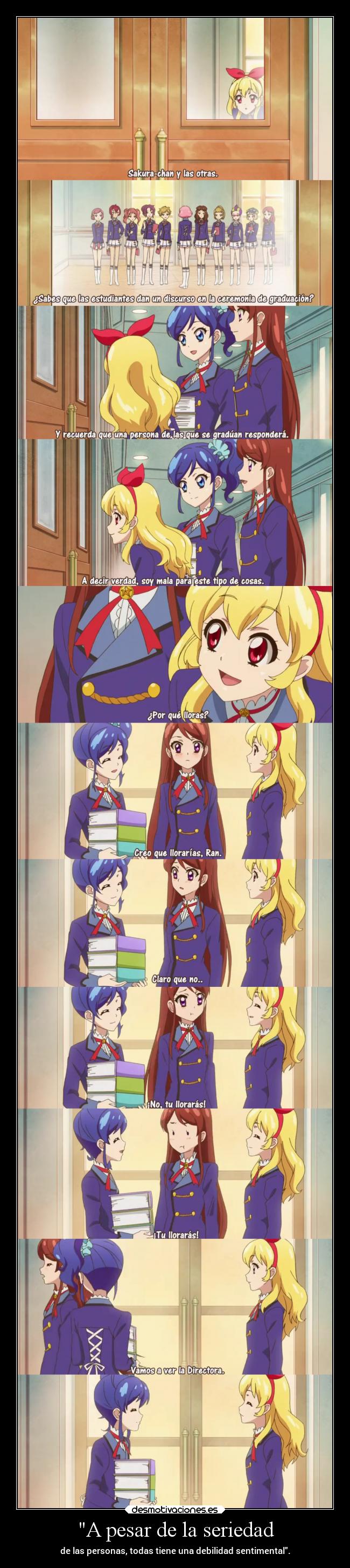 A pesar de la seriedad -