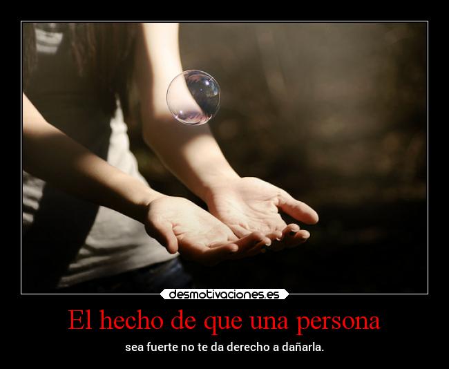 El hecho de que una persona - 