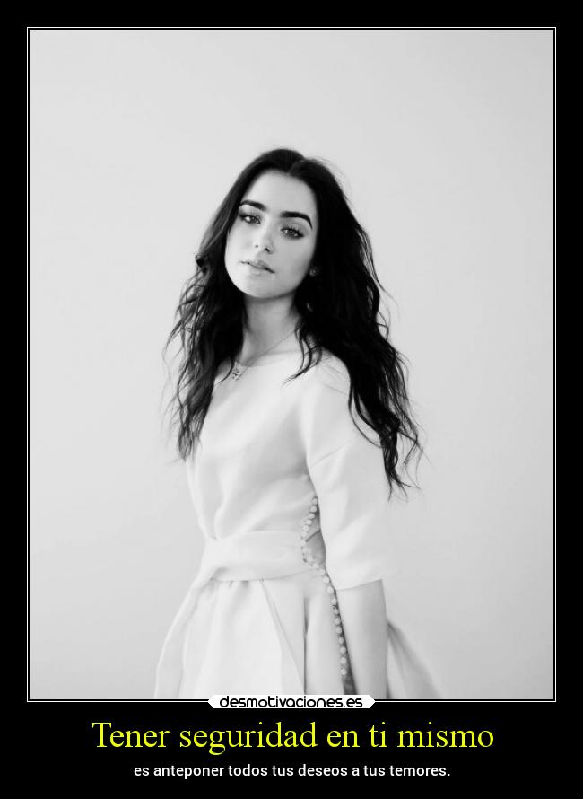 Tener seguridad en ti mismo -
