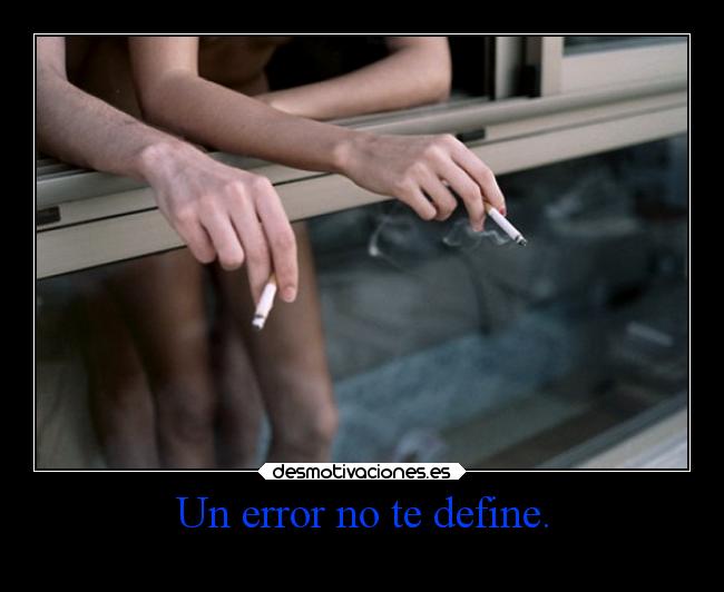 Un error no te define. -