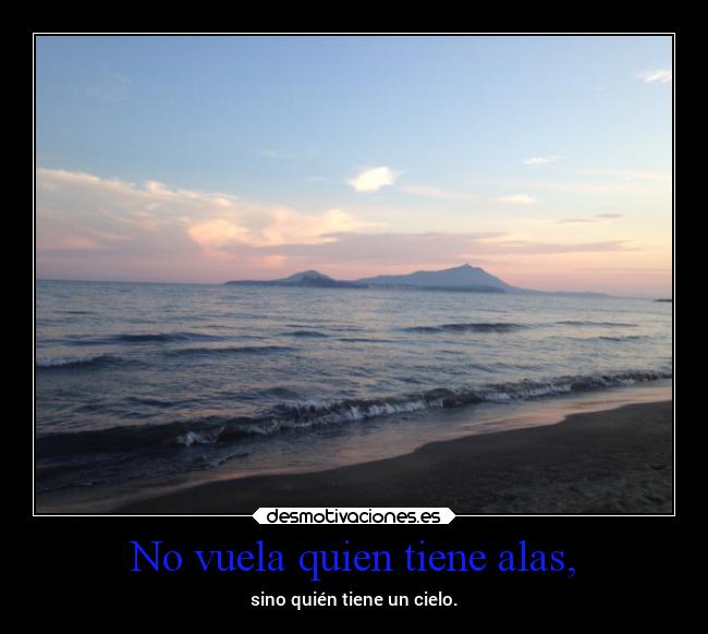 No vuela quien tiene alas, - 