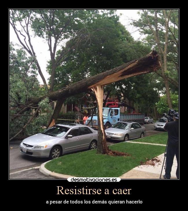 Resistirse a caer - 