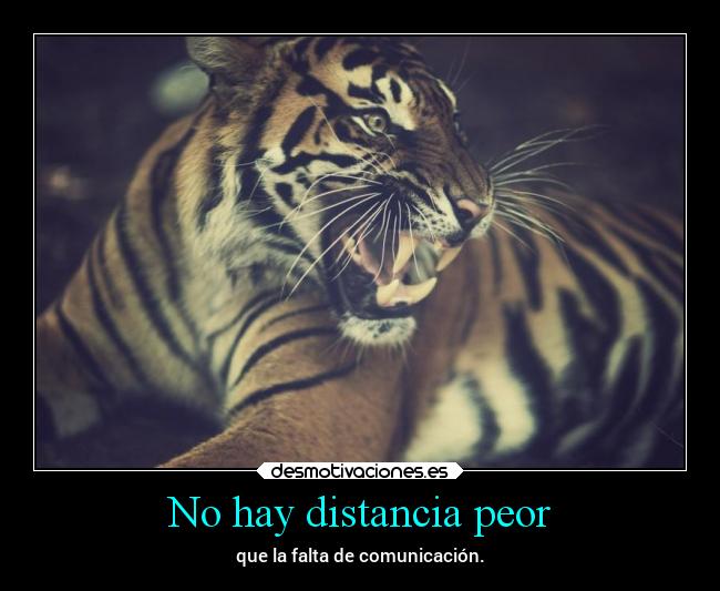 No hay distancia peor -