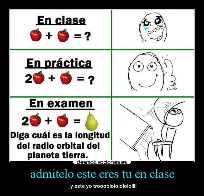 admitelo este eres tu en clase - 