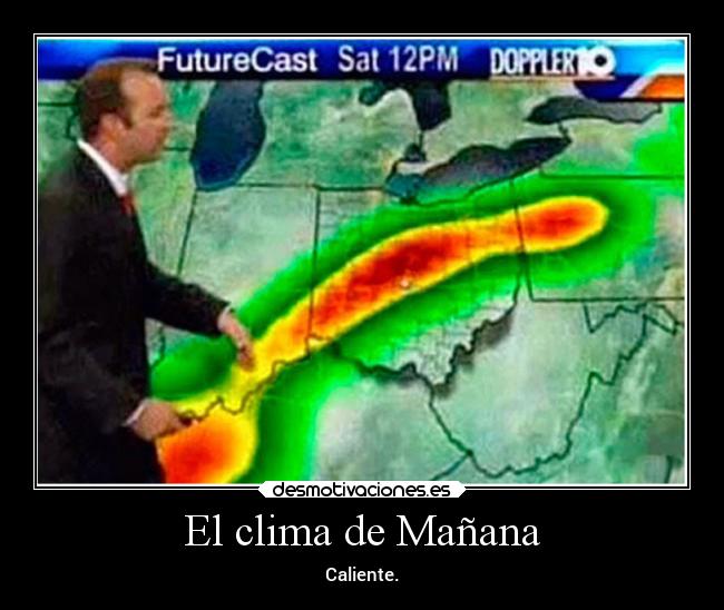 El clima de Mañana - Caliente.