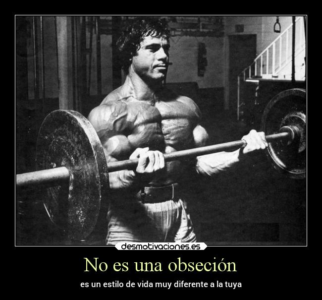 No es una obseción - es un estilo de vida muy diferente a la tuya