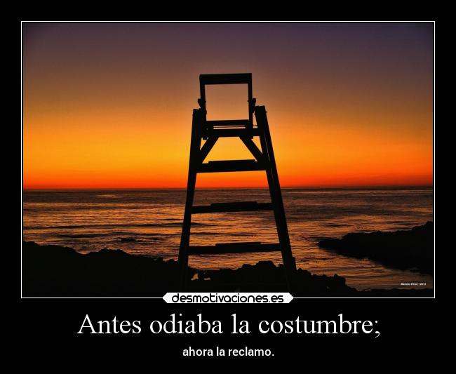 carteles frases costumbre desmotivaciones