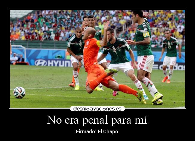 No era penal para mí -