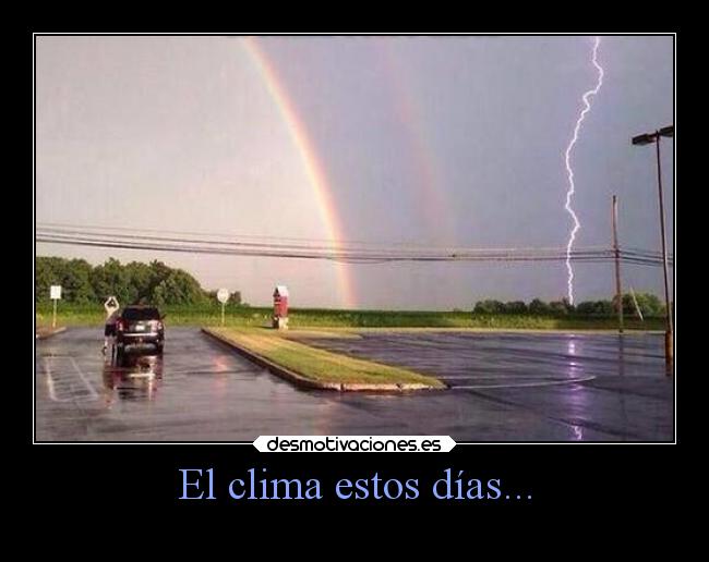 El clima estos días... -