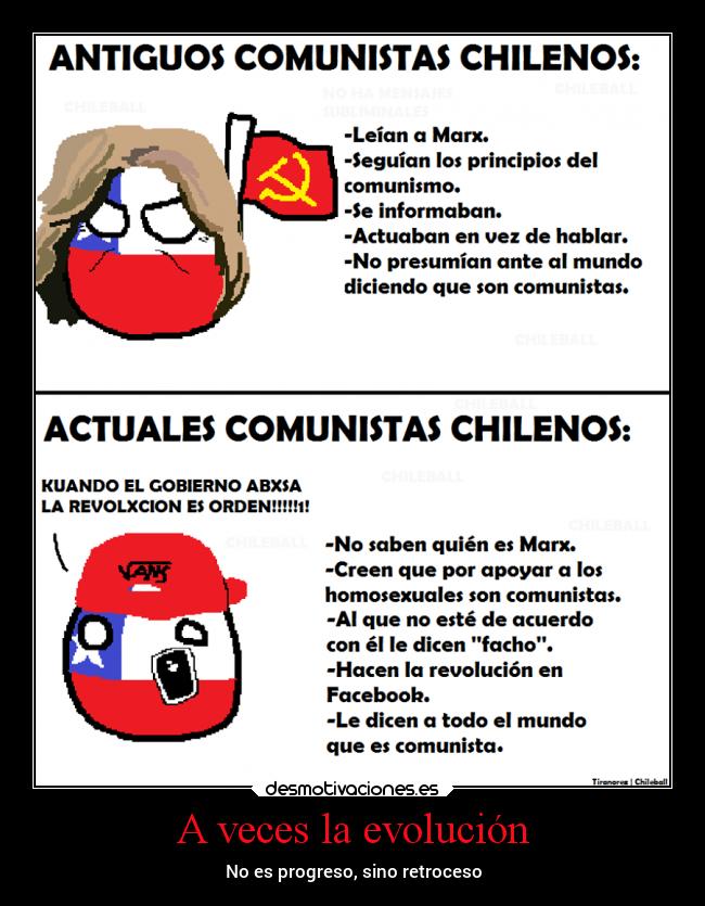 A veces la evolución - No es progreso, sino retroceso