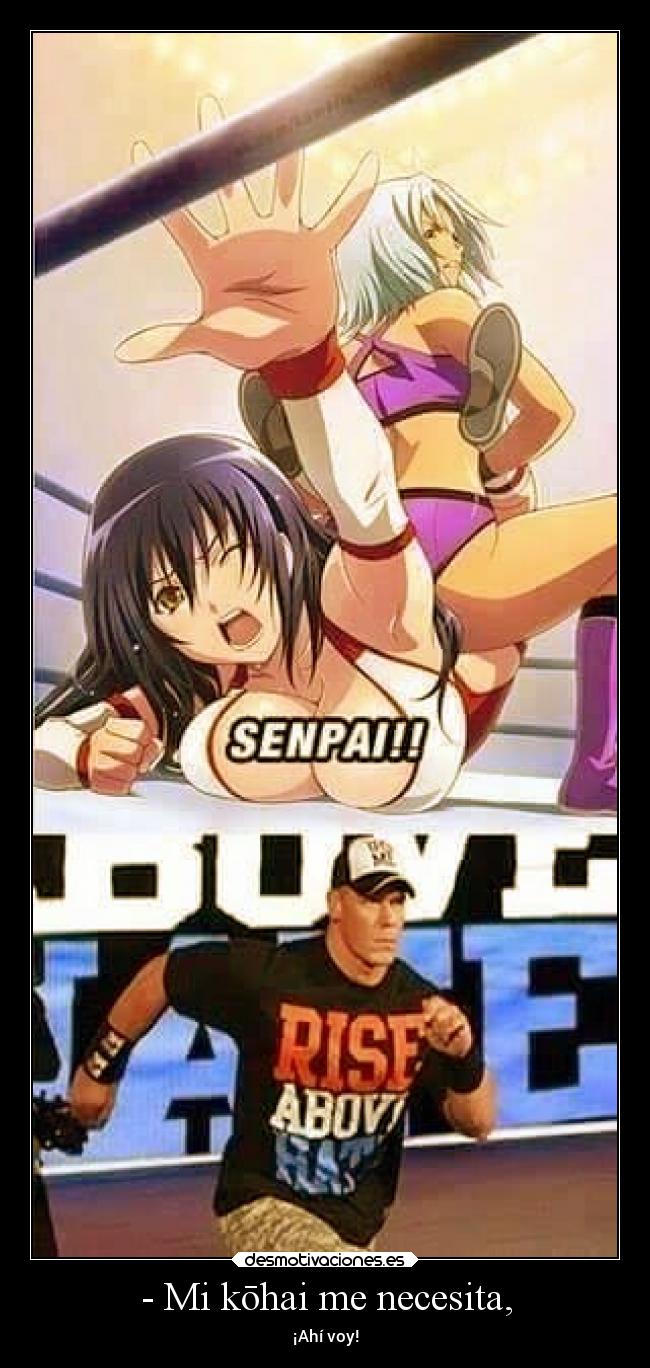 - Mi kōhai me necesita, - ¡Ahí voy!