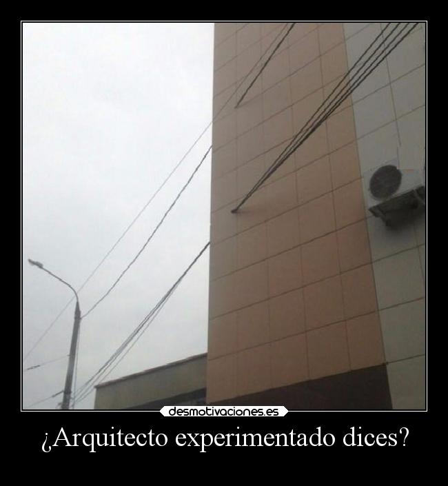 ¿Arquitecto experimentado dices? - 