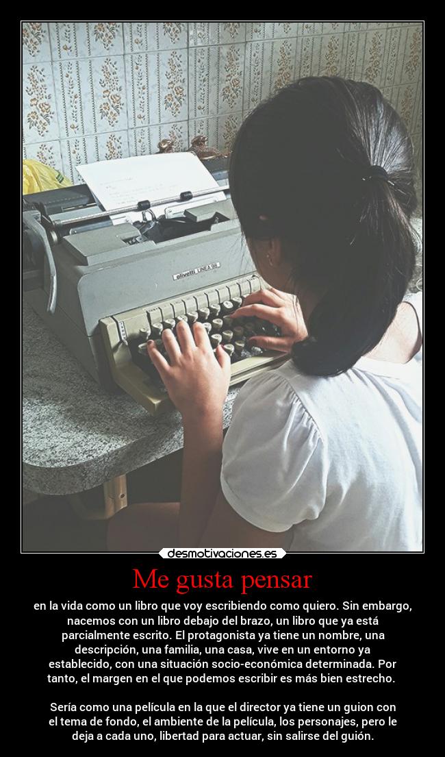 Me gusta pensar -