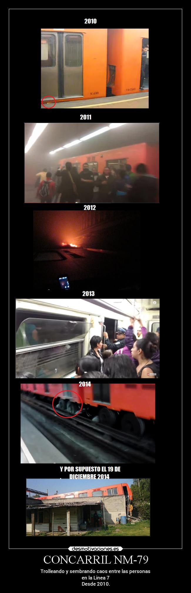 CONCARRIL NM-79 - Trolleando y sembrando caos entre las personas
en la Linea 7
Desde 2010.