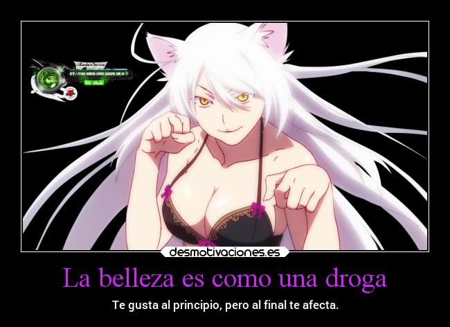 carteles mujer vida anime belleza maldad desmotivaciones