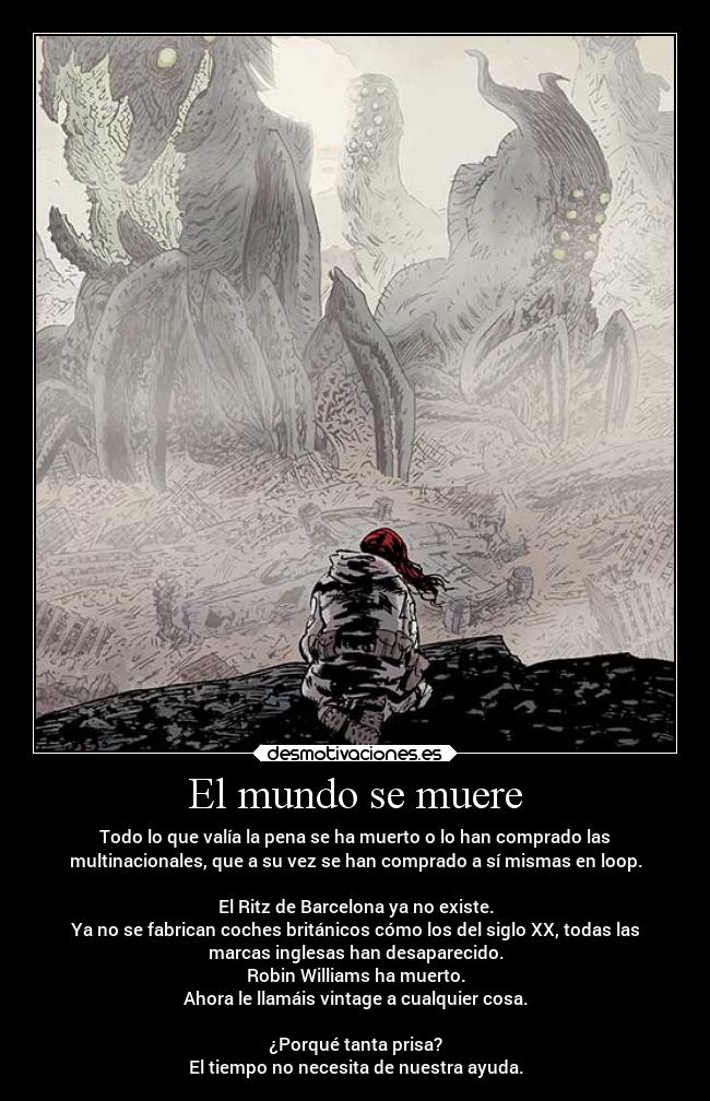 carteles mundo muerte tiempo desmotivaciones