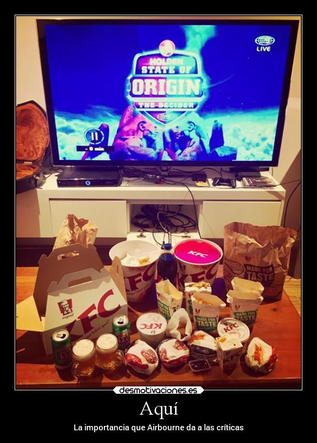 Aquí - La importancia que Airbourne da a las críticas