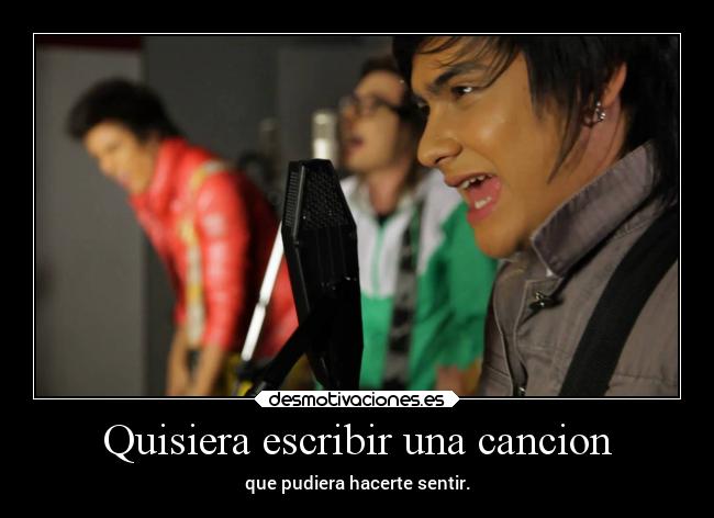 Quisiera escribir una cancion -