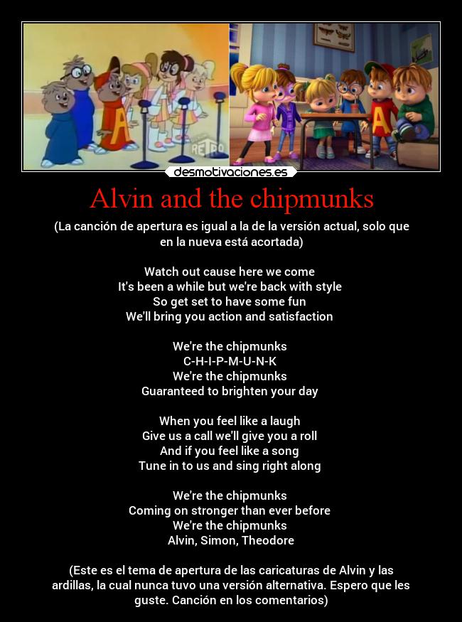 carteles musica infancia motivaciones alvin ardillas simon teodoro brittany jeanette eleonor ejercitodemar desmotivaciones